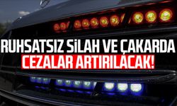 Ruhsatsız silah ve çakarda cezalar artırılacak!