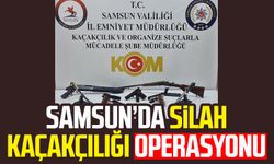 Samsun Bafra'da silah kaçakçılığı operasyonu