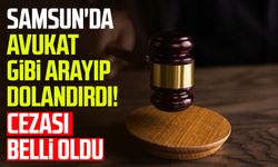 Samsun'da avukat gibi arayıp dolandırdı! Cezası belli oldu