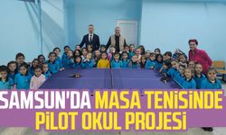 Samsun'da masa tenisinde pilot okul projesi