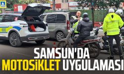 Samsun'da motosiklet uygulaması