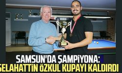 Samsun'da şampiyona: Selahattin Özkul kupayı kaldırdı