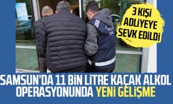 Samsun'da kaçak içki operasyonu: 3 kişi adliyede