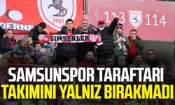 Samsunspor taraftarı takımını yalnız bırakmadı