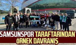 Samsunspor taraftarından örnek davranış