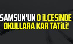 Samsun'un o ilçesinde okullara kar tatili!