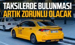 Taksilerde bulunması artık zorunlu olacak