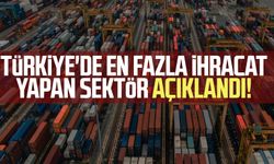 Türkiye'de en fazla ihracat yapan sektör açıklandı!