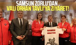 Samsun Zorlu'dan Vali Orhan Tavlı'ya ziyaret! Başarı diledi