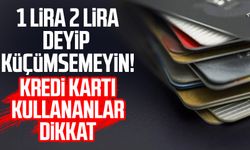 1 lira 2 lira deyip küçümsemeyin! Kredi kartı kullananlar dikkat