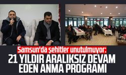 Samsun'da şehitler unutulmuyor: 21 yıldır aralıksız devam eden anma programı