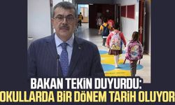 Bakan Tekin duyurdu: Okullarda bir dönem tarih oluyor