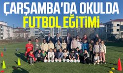 Çarşamba'da okulda futbol eğitimi