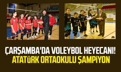 Çarşamba'da voleybol heyecanı! Atatürk Ortaokulu Şampiyon