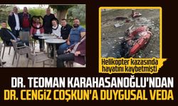 Dr. Teoman Karahasanoğlu'ndan Dr. Cengiz Coşkun'a duygusal veda