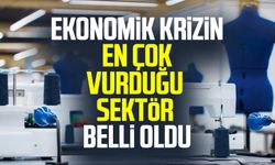 Ekonomik krizin en çok vurduğu sektör belli oldu