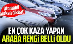 Otomobil alırken dikkat! En çok kaza yapan araba rengi belli oldu