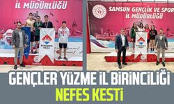 Samsun'da gençler yüzme il birinciliği nefes kesti