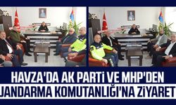 Havza'da AK Parti ve MHP'den Jandarma Komutanlığı'na ziyaret