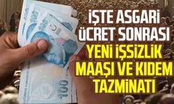 İşte asgari ücret sonrası yeni işsizlik maaşı ve kıdem tazminatı