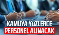 Kamuya yüzlerce personel alınacak