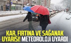 Kar, fırtına ve sağanak uyarısı! Meteoroloji uyardı