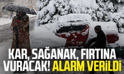 Kar, sağanak, fırtına vuracak! Alarm verildi