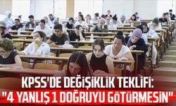 KPSS'de değişiklik teklifi: "4 yanlış 1 doğruyu götürmesin"