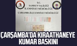 Çarşamba’da kıraathaneye kumar baskını