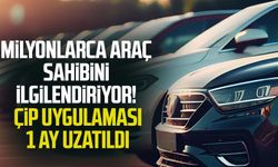 Milyonlarca araç sahibini ilgilendiriyor! Çip uygulaması 1 ay uzatıldı