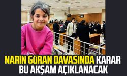 Narin Güran davasında karar bu akşam açıklanacak