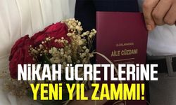 Nikah ücretlerine yeni yıl zammı!