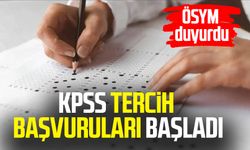 ÖSYM duyurdu! KPSS 2 tercih başvuruları başladı