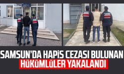 Samsun’da hapis cezası bulunan hükümlüler yakalandı