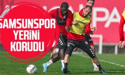 Samsunspor yerini korudu