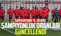 Şampiyonluk oranları güncellendi: Samsunspor 4. sırada