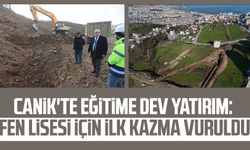 Canik'te eğitime dev yatırım: Fen lisesi için ilk kazma vuruldu