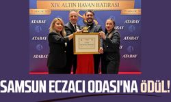 Samsun Eczacı Odası'na ödül