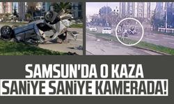 Samsun Körfez'de kaza! O anlar saniye saniye kamerada