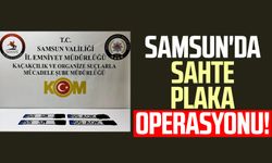 Samsun'da sahte plaka operasyonu!