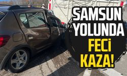 Samsun yolunda feci kaza!