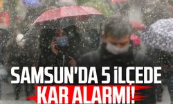 Samsun'da 5 ilçede kar alarmı! Meteoroloji açıkladı