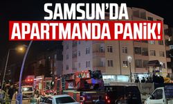 Samsun Cumhuriyet Mahallesi'nde apartmanda panik!