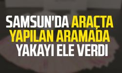 Samsun'da araçta yapılan aramada yakalandı