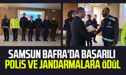 Samsun Bafra'da başarılı polis ve jandarmalara ödül