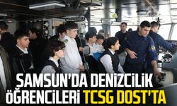 Samsun'da denizcilik öğrencileri TCSG Dost'ta