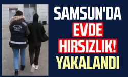 Samsun'da evde hırsızlık! Yakalandı