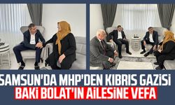 Samsun'da MHP'den Kıbrıs Gazisi Baki Bolat'ın ailesine vefa