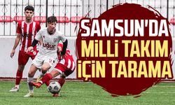 Samsun'da milli takım için tarama