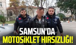 Samsun'da motosiklet hırsızlığı!